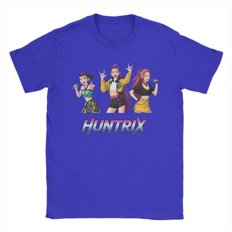 Cotton Tops Kpop Huntrix Girls Rumi Zoey Mira Kpop Demon Hunters T-Shirts Men Fashion Print Tee Shirt Vintage Clothes