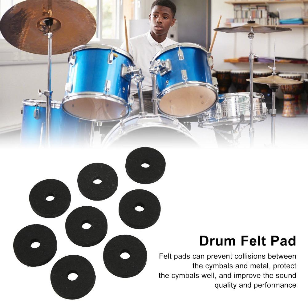 20PCS Black And Grey Color Plastic Felt Sleeves Cymbal Replacement Accessories  For Drum Kits чёрный