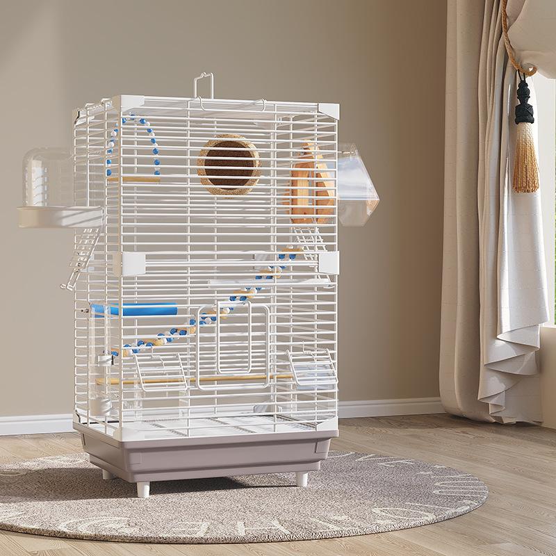 Luxury Birdcage with Breeding Box for Parrots and Budgies - Large Aviary for Cockatiels, Mynas, and More