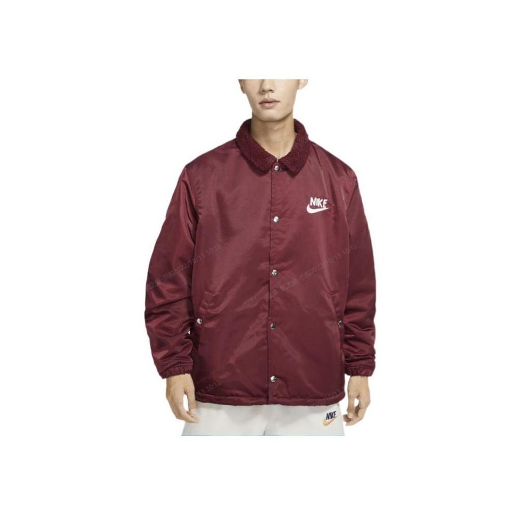 Nike Lined Winterized Coach Jacket Maroon DQ4192-638