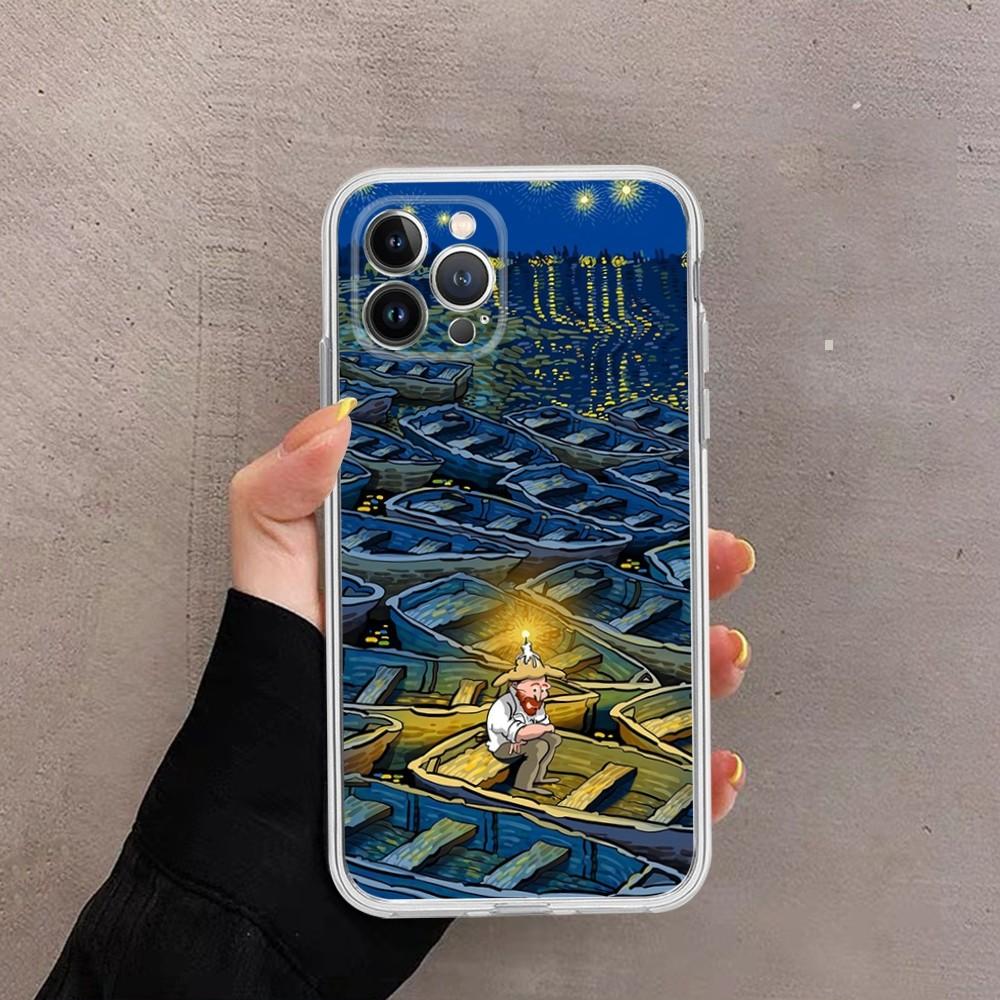 Van Gogh Starry Sky Art Phone Case For iPhone 14 11 12 13 Mini Pro XS Max Cover 6 7 8 Plus X XR SE 2020 Funda Shell