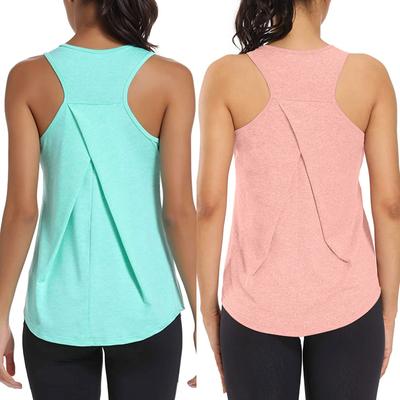 Womens Sexy Breathable Sleeveless Yoga Vest Shirt Tank Tops