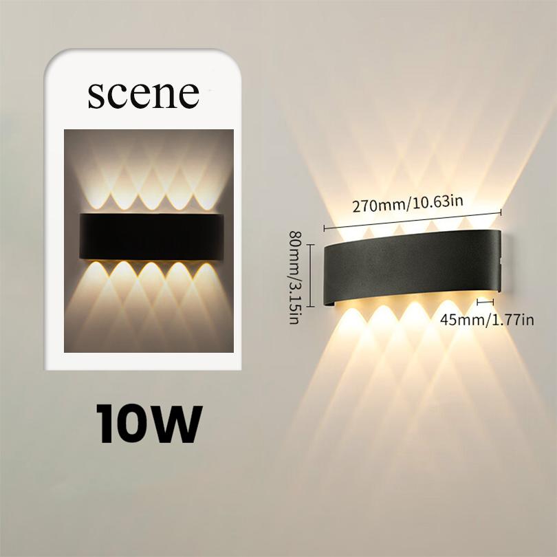 LED Wall Lamp LED Bulb Outdoor Motion Sensor Light Waterproof IP66 Wall Light Porch Garden Lights Living Room Street Stairs