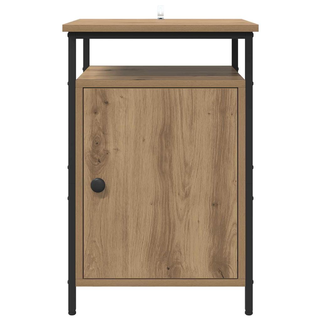 Nightstand Set of 2 Artisan Oak Finish 40 x 42 x 60 cm Engineered Wood