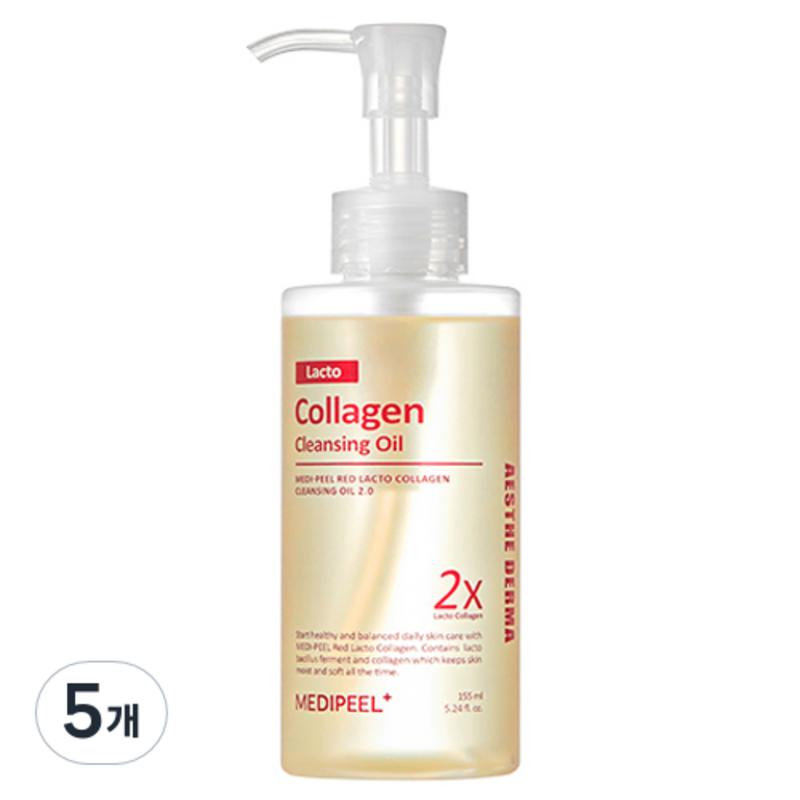 Medi Peel Red Lacto Collagen Cleansing Oil 2.0, 155ml, 5 Pcs