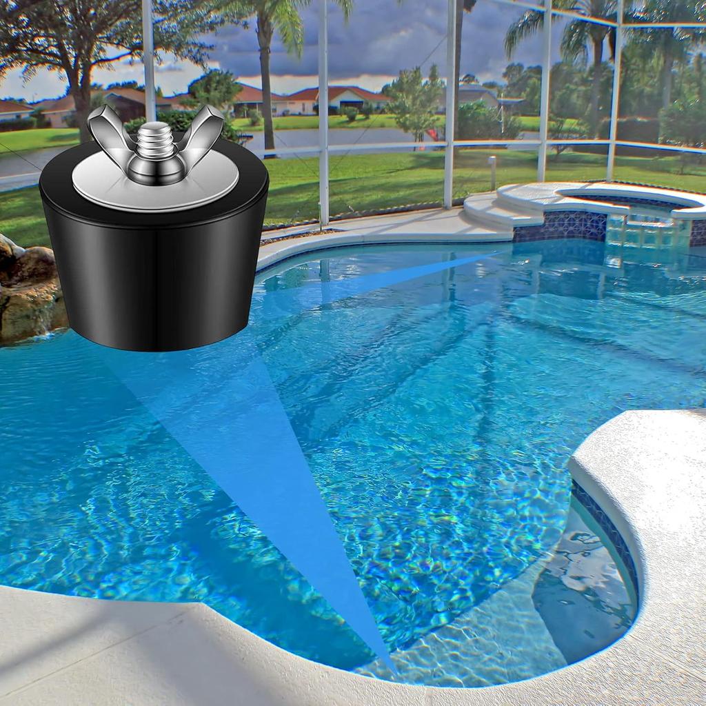 2PCS Rubber Pool Plugs 1.5 Inch Swimming Pool Winter Expansion Plugs Pool Return Line Plugs Skimmer Pool Plugs
