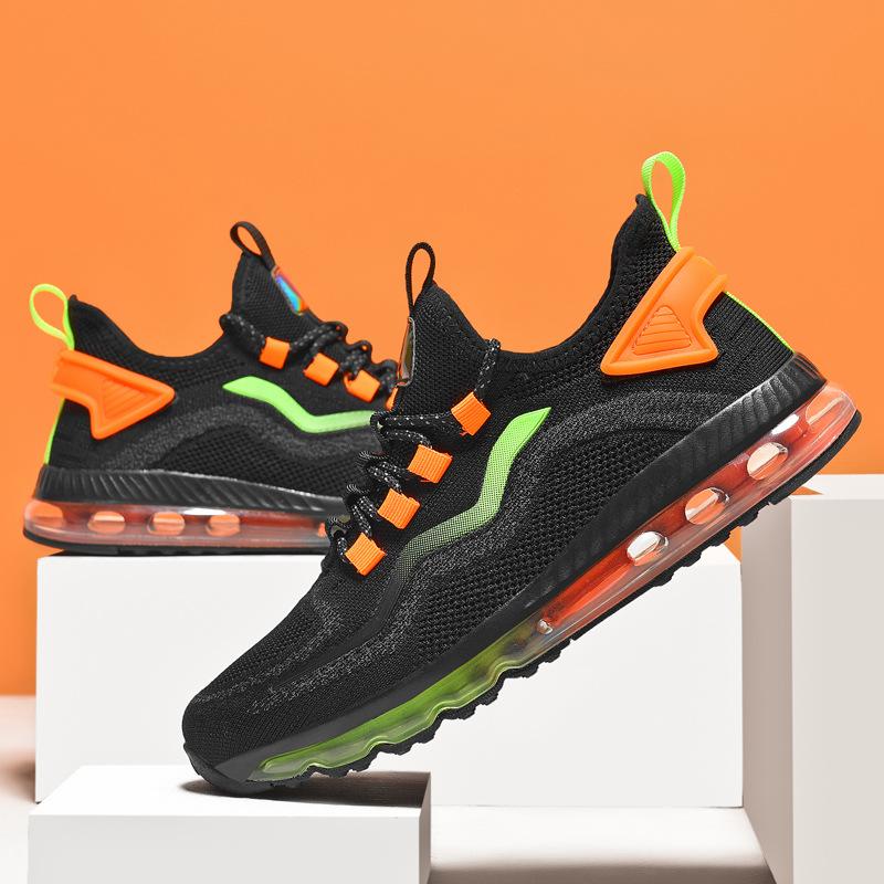 

2025 new spring new flying woven air cushion sports 46 casual shoes 47 men s shoes large size shoes 48 running shoes 39