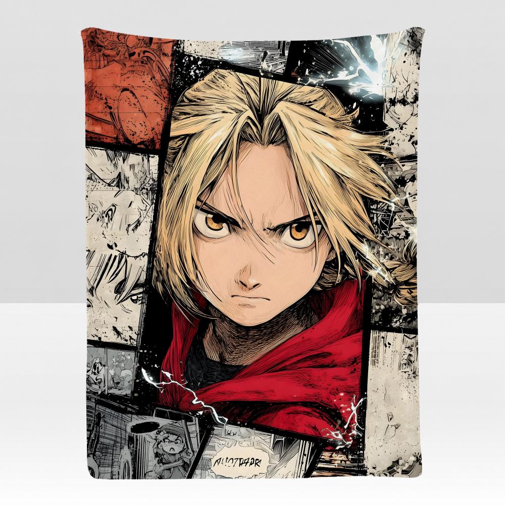 Anime FFullmetal AAlchemist Throw Soft Flannel Blanket for Bed Bedroom Sofa Picnic Throw Skinfriendly Breathable Gift Cover