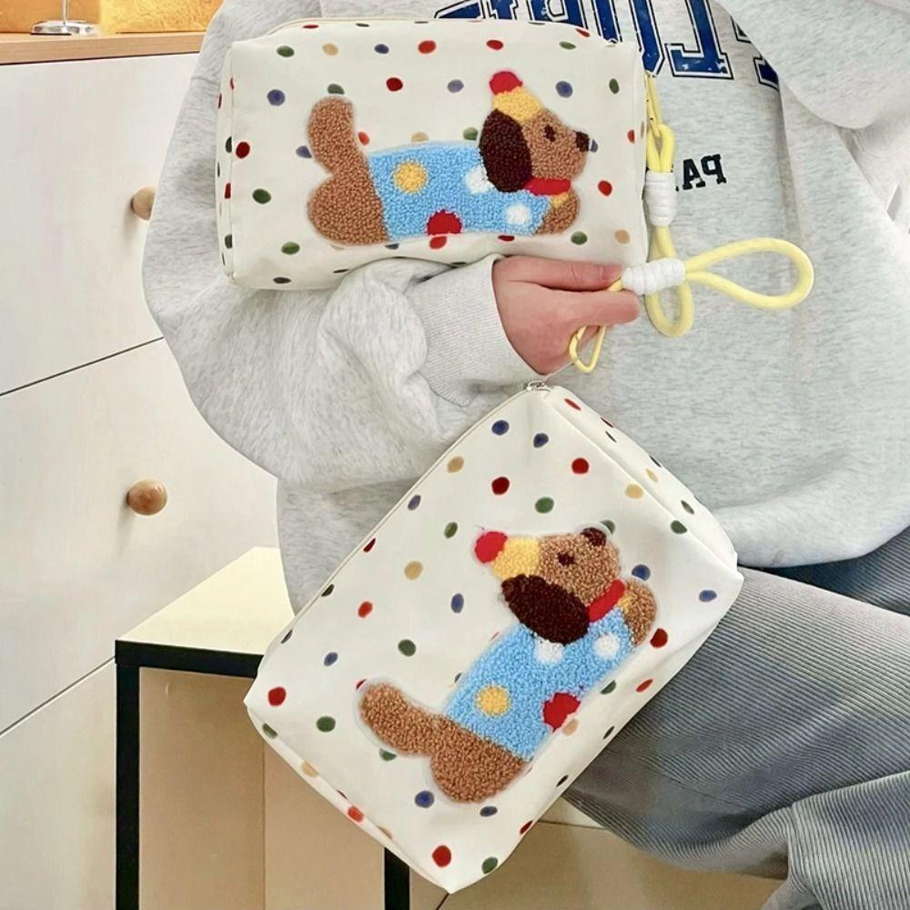 Large Capacity Travel Toilet Bag Handheld Skincare Storage Bag  Stationery