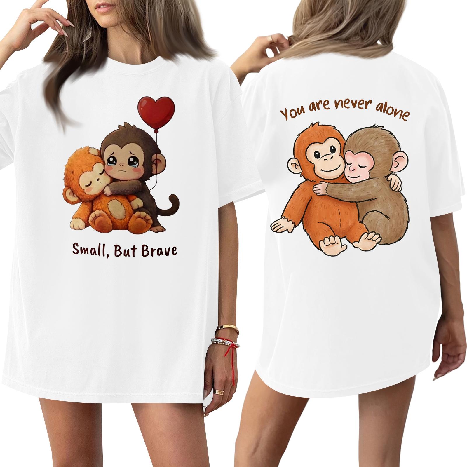 

Жіноча футболка з круглим вирізом, з принтом, з короткими рукавами XL