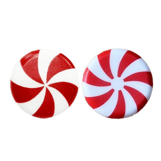 Kürbis Türknaufabdeckungen Halloween Weihnachten Schrank Schubladengriffe Rot Weiß Wirbel Bonbon Design Schrankgriffe Einfach Aufzuschieben Feiertagsdeko