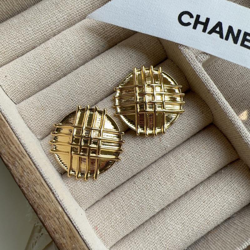 

Роскошные серьги-пусеты с плетеными металлическими пуговицами в стиле середины века для женщин