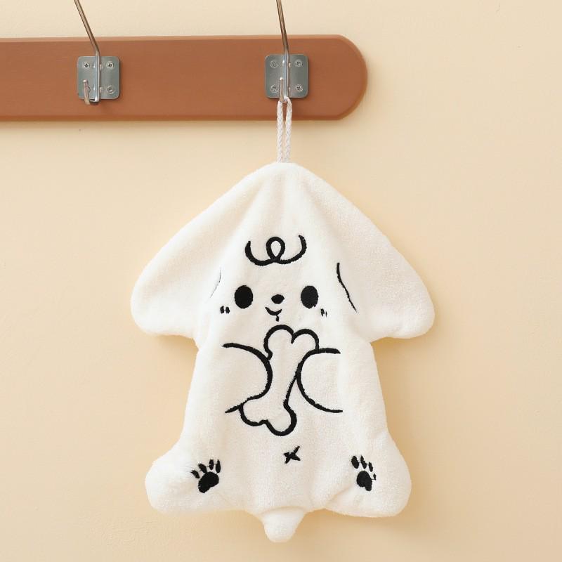 Super Absorbent Children's Goose Cartoon Coral Fleece Hand Towel