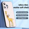 Süßes Giraffen-Handyhülle Für iPhone17 16 16e 15 14 13 12 11 Plus Mini Pro Max Weiche schwarze Stoßfeste Hülle