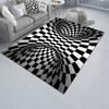 3D Optical Illusion Floor Mat Non-Slip Stable Design Water Absorbent Floor MatStunning Burrow Visual Effect Rug Living Room Bedroom Decor