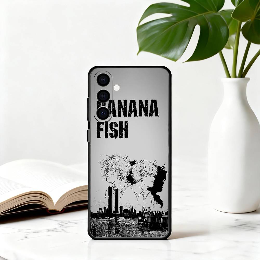 B-BANANA A-Ash L-Lynx F-FISH-es Phone Case For Samsung Galaxy A73,A72,A71,A70,A53,A52,A51,Others Soft Black Cover