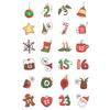 24Pcs/sheet Christmas Advent Calendar Number Sticker DIY Cookie Candy Packaging Sticker Gift Bag Wrapping Seal Dot Label