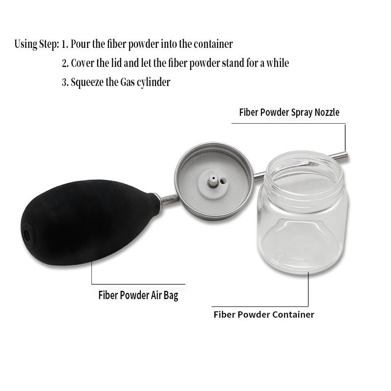 Refillable Barber Powder Spray Bottle Hair Building Fiber Applicator Talc Powder Blower Puffer Tools Salon Accessories