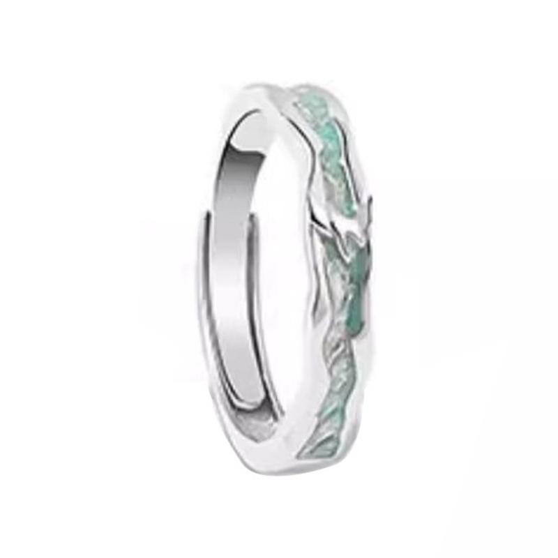 

Moon Shaped Rings Versatile Couples Open Rings Adjustable Exaggerated Rings Unisex Ornaments Minimalist Accessory 1