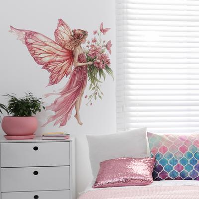 Butterfly Elves Flowers Bedroom Living Room Home Wall Background Landscaping Decoration Wall Stickers