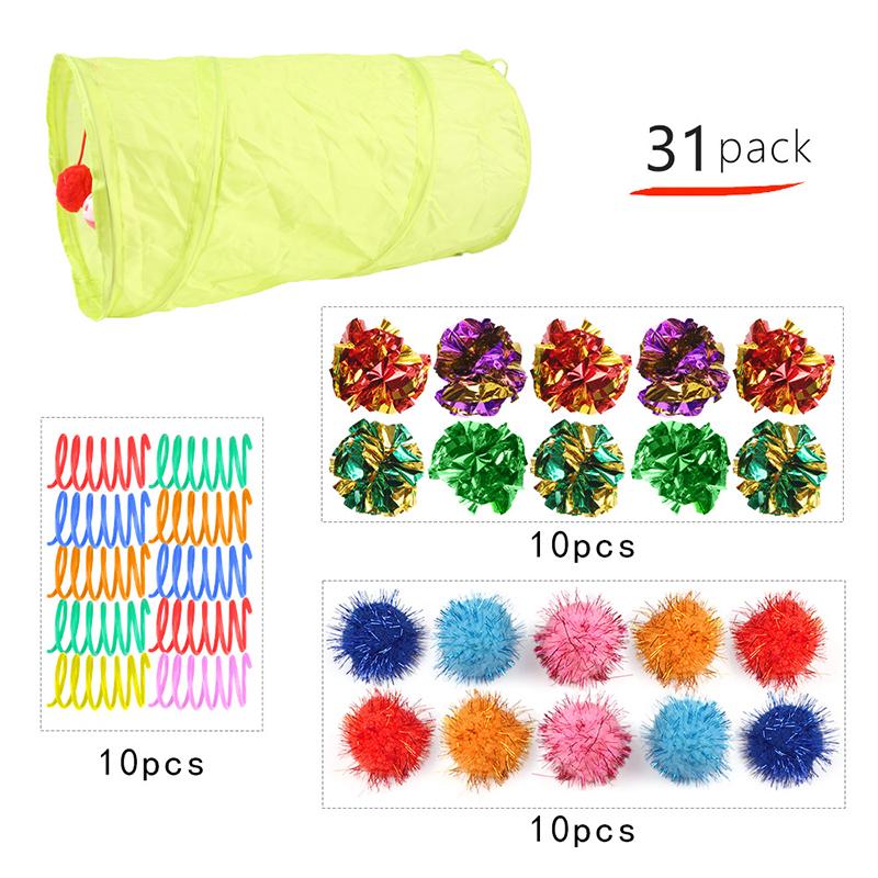 

31/71 шт. Творческий набор туннелей для кошек, складные туннели для кошек, интерактивный лабиринт, игрушки для кошек, товары для животных