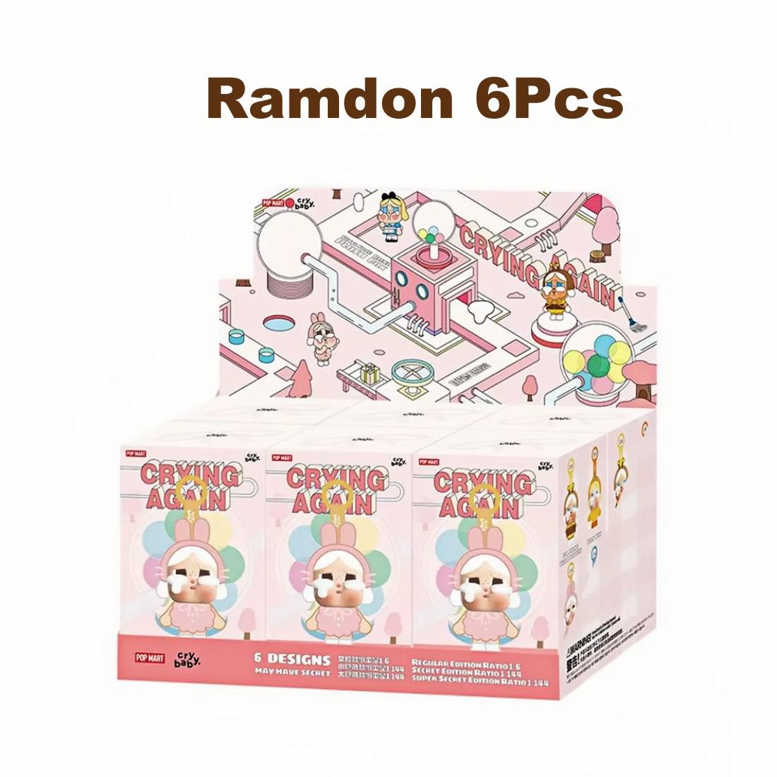 

Серия «Плакса снова плачет» из виниловой коробки с куклой-лицом, брелки, подвеска, украшение, таинственный мешок, плюшевая игрушка, подарок на день рождения random 6Pcs