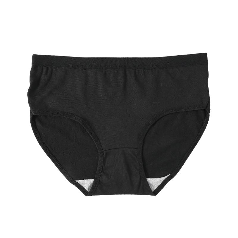 Dámské spodní prádlo bavlněný rozkrok jednobarevné jednoduché spodní prádlo se středním pasem pohodlné dívčí kalhotky
