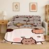 Cute Bubu Dudu Love Cartoon Bear Soft Flannel Throw Blanket,Cozy Blanket for Bed,Couch,Sofa,Bedroom,Living Room,Travel,Camping