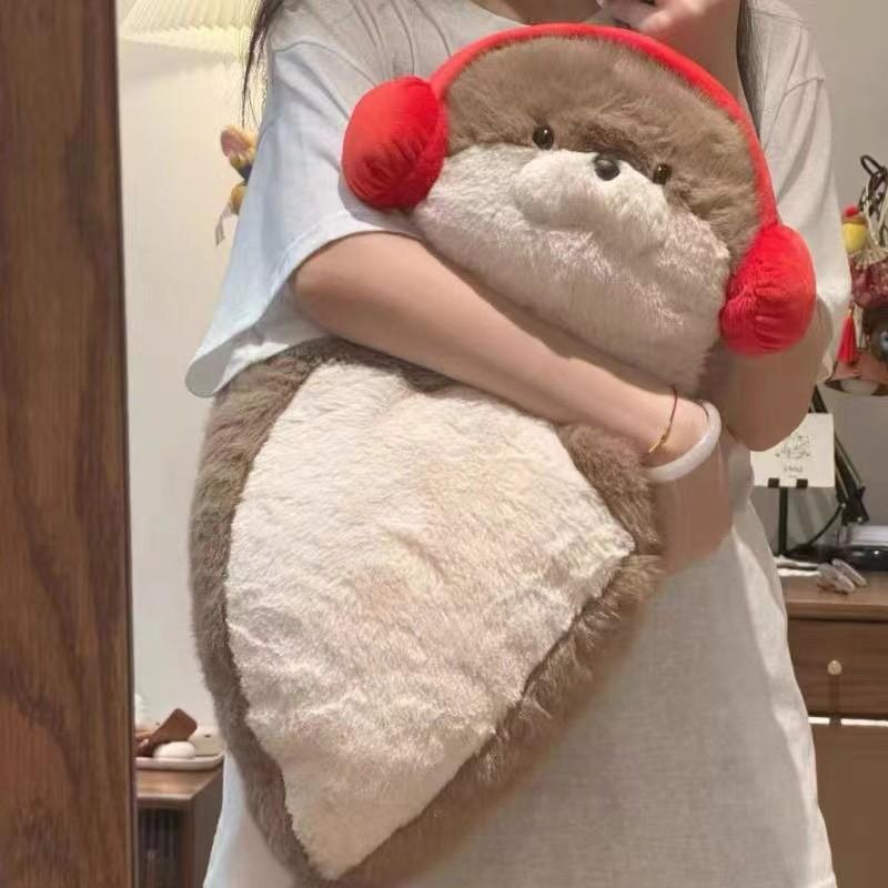 Seal Plush Stuffed Toy Soft Cute Cuddleable Sea Otter Pillow Doll Super soft Plush Doll, perfect as a birthday gift