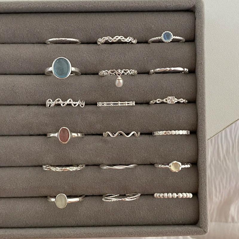 Elegant S925 Silver Ring For Women With Geometric Design Perfect For Daily Wear And Stacking