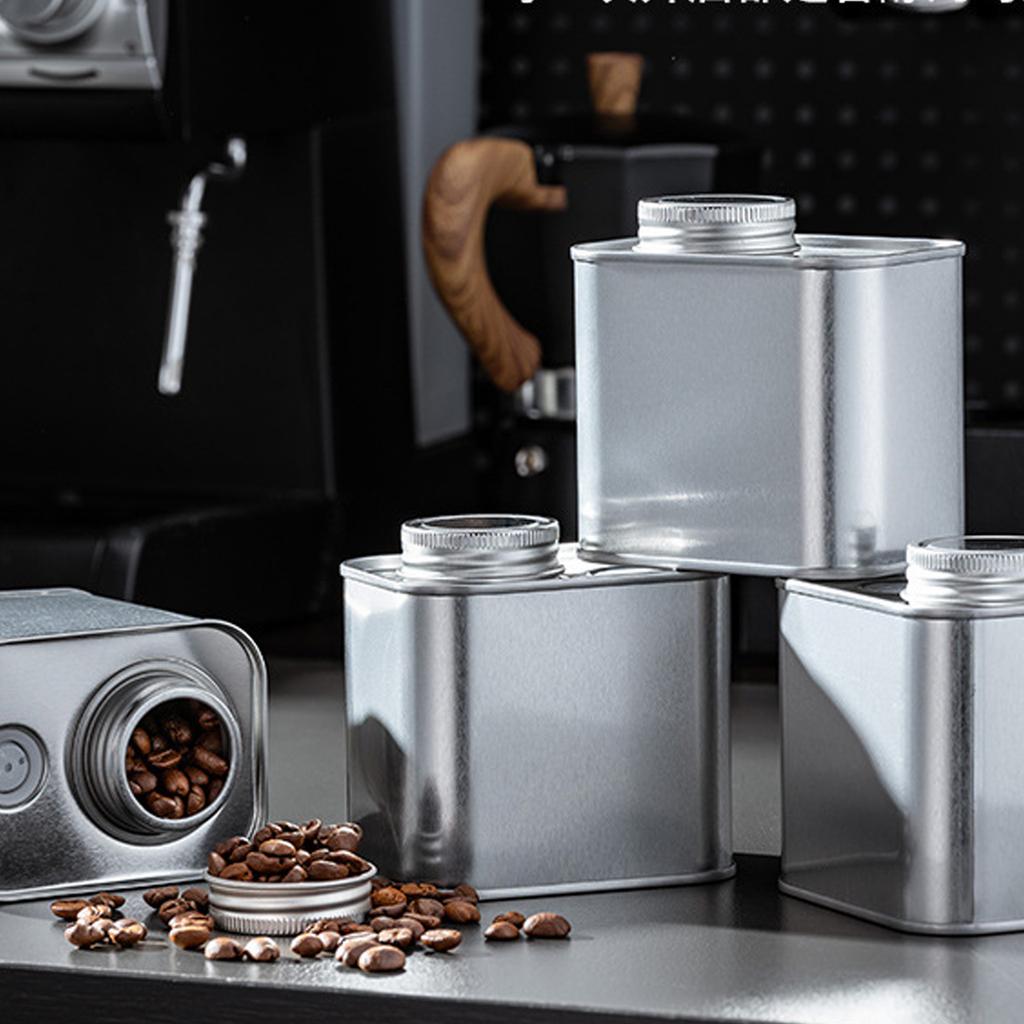 Contenitore in Latta Funzionale Bidone da Cucina Per Chicchi di Caffè Noci Tè Conservazione e Esigenze di Organizzazione Domestica in Cucina