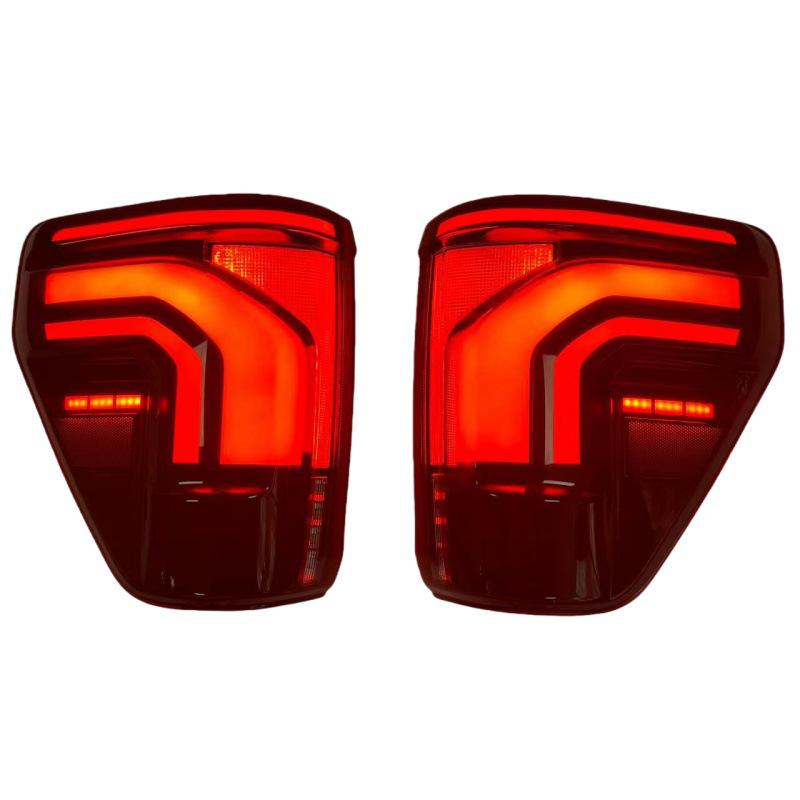 22-23 Ford F150 LED Rear Tail Light Breathing Style, Low-Height Modification