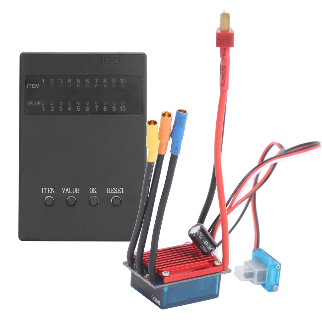 25A Brushless ESC Programming Card Electric Speed Control Set Fit for 114 116 RC Car