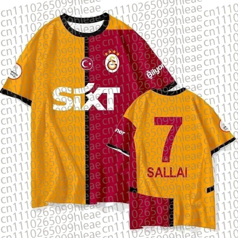 Galatasaray Team Uniform Osmeen Football ShirShort Sleeved T-shirt Breathable FamilyMatching