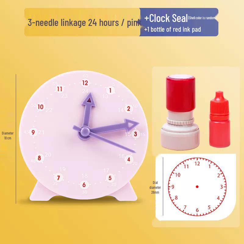 Montessori Math Clock for Kids: Time Recognition Teaching Aids for First Grade Learning