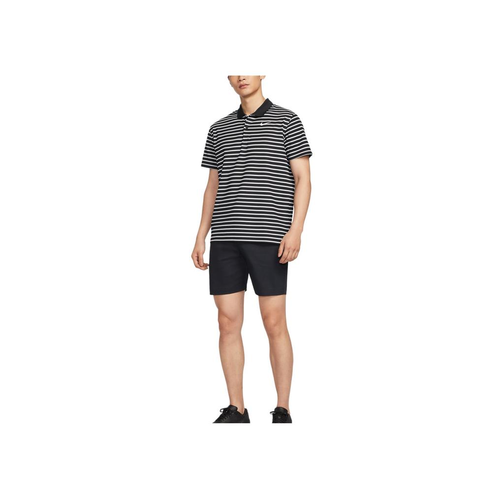 Nike Polo de golf rayé Dri-FIT Victory à séchage rapide pour homme hauts Noir Blanc DH0830-010