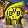 Borussia Dortmund Musterdecke für Heimdekoration, Bett, Sofa, Autoreise, Camping, Geeignet für alle Jahreszeiten, Geburtstags-Weihnachtsgeschenk