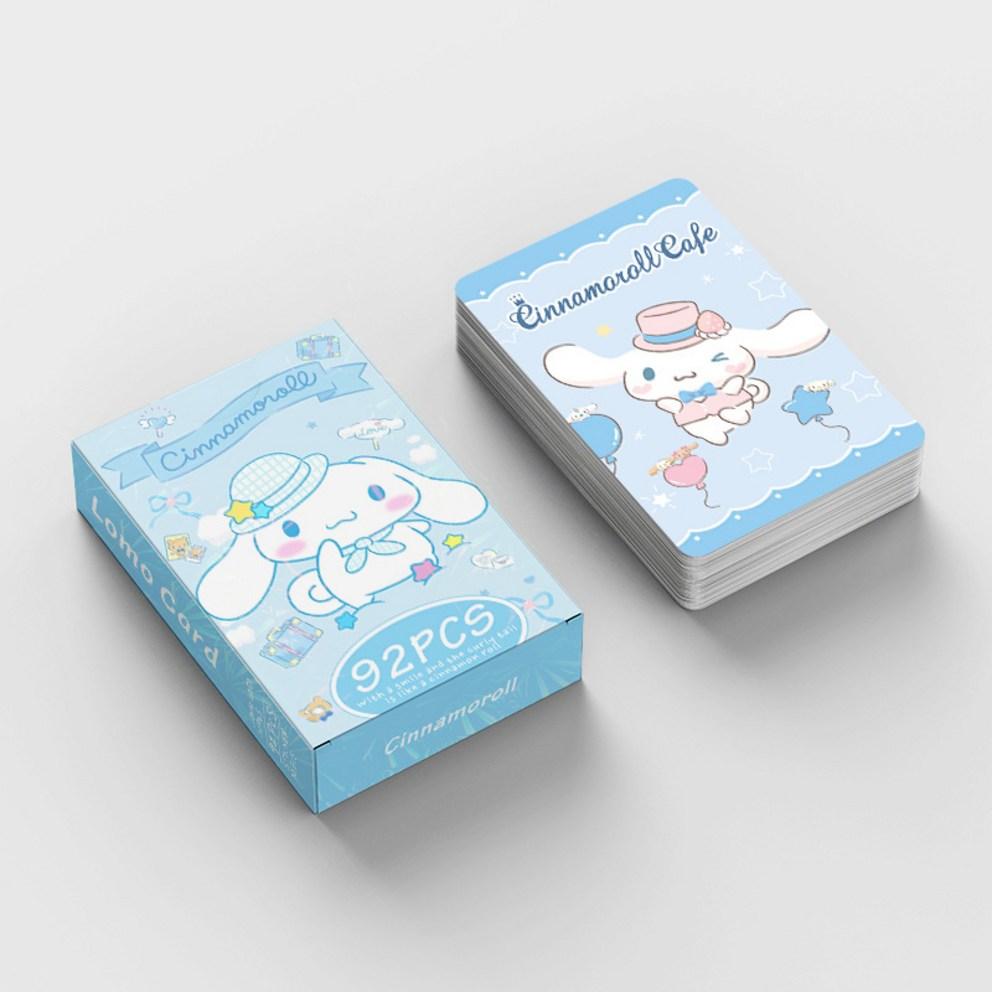 Sanrio Photocard Goods LOMO Illustration Photocard 60pcs + Mini Sticker 32pcs, Cinnamoroll, 1pc