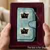 Unique and cute cat-themed LOVELY men's large-capacity wallet with a business card slot and cash pocket, suitable for formal occasions and office