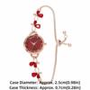 Adjustable Bracelet Watch Alloy Quartz Watch Elegant Chain Watch  for Women Girls