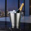 Yousheng Stainless Steel Ice Bucket, with Handle Portable Beverage Tub, Mirror Polished Durable Ice Tub, for Bars Parties KTV Beverage