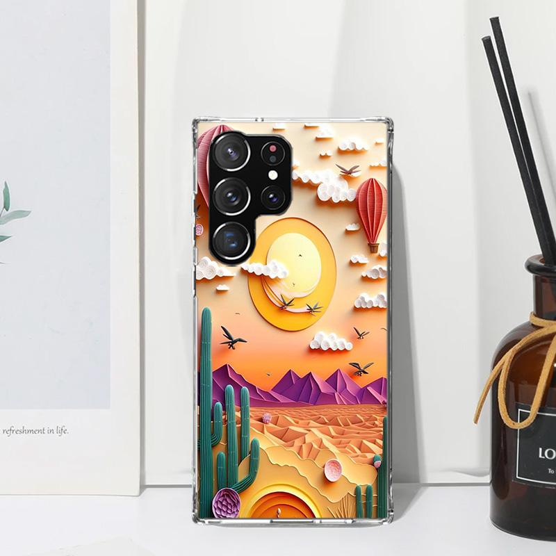 

Natural Trees in Mountain Ranges Phone Case For Samsung Galaxy S26 S25 Edge S24 FE S23 S22 Ultra S21 Plus S20 + Art Fundas Back Samsung S23 FE