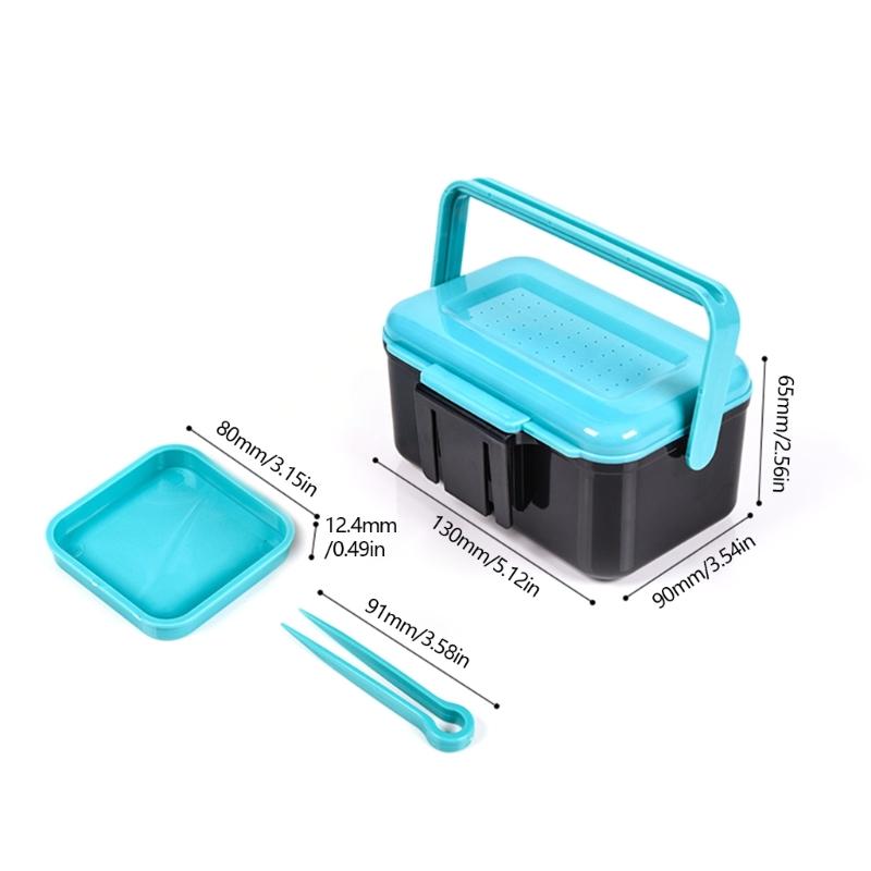 Compacts Live Baits Holder With Tight Lid High Capacity Fishing Baits Box During Fishing Trip and Easyly Cleaning