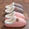 Cotton slippers home autumn and winter thick-soled plush shoes non-slip warm cotton shoes velvet couple cotton mop