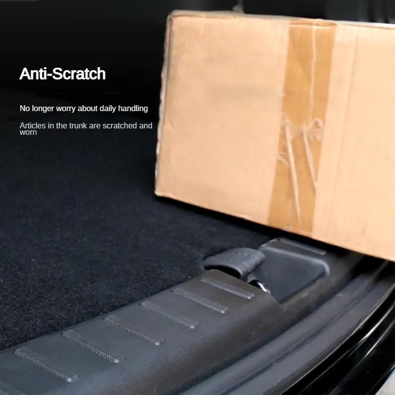 For Tesla Model 3 Highland 2024 2023 Rear Trunk Sill Guard Protector Organizer Anti-scratch Cargo Threshold Protect Strip Trim