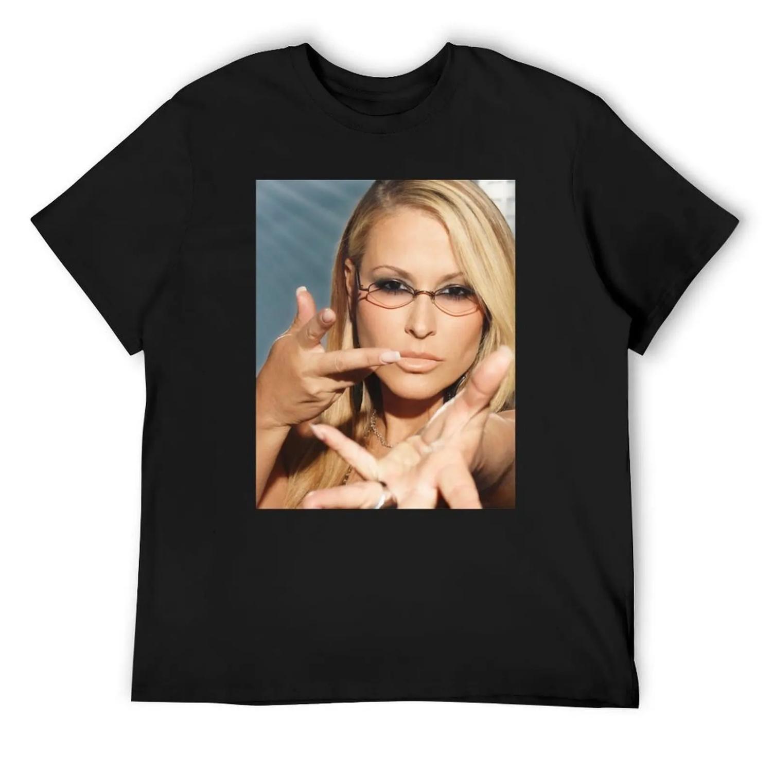 Anastacia Long T-Shirt vintage graphic tee rapper graphic tees anime figures outfits for men S чёрный