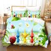 3D Anime Pikmins Game Printed Duvet Cover Pillowcase Bedding Set Double Twin Full Queen King Adult Kids Bedclothes Quilt Cover