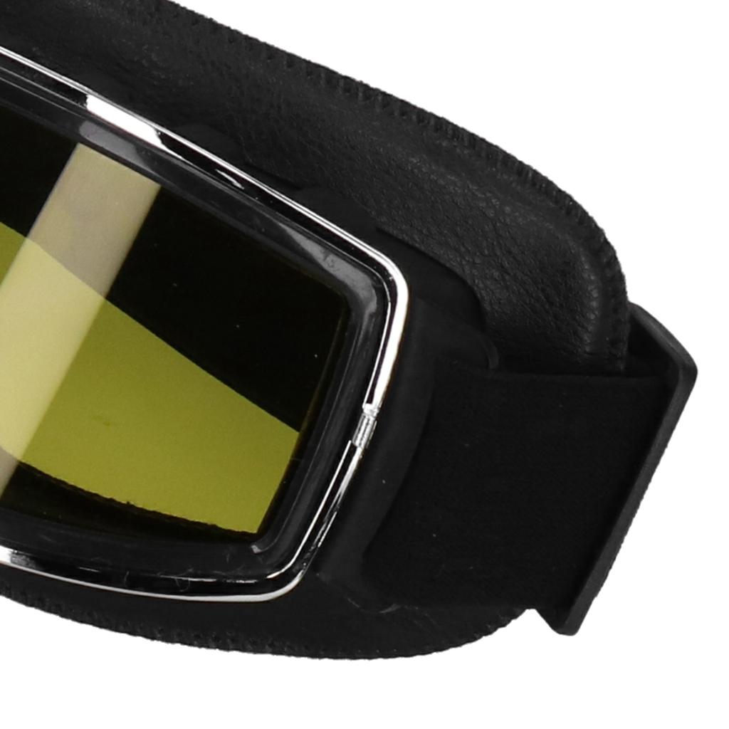 Retro Motorcycle Glasses Outdoor Ski Windproof Glasses Motorbike Riding Eyeglasses