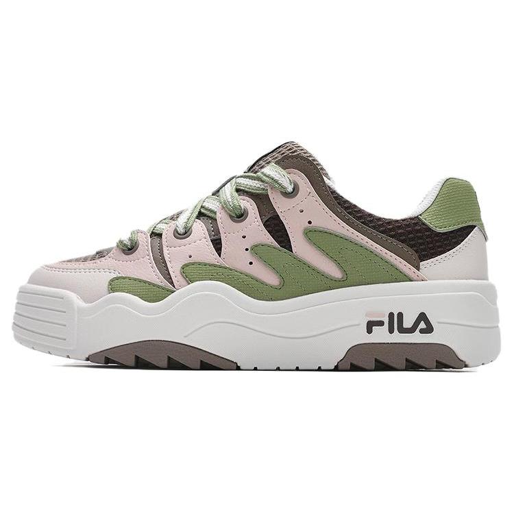 New FILA Rosetta Abrasion Resistant Low Top Casual Shoes Women's Gray Green F12W411204FMR