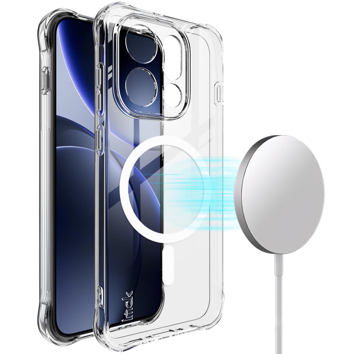 

Чехол для телефона OPPO Find X9 Pro 5G IMAK Ударопрочный Мягкий Магнитный Чехол OPPO Find X9 5G белый